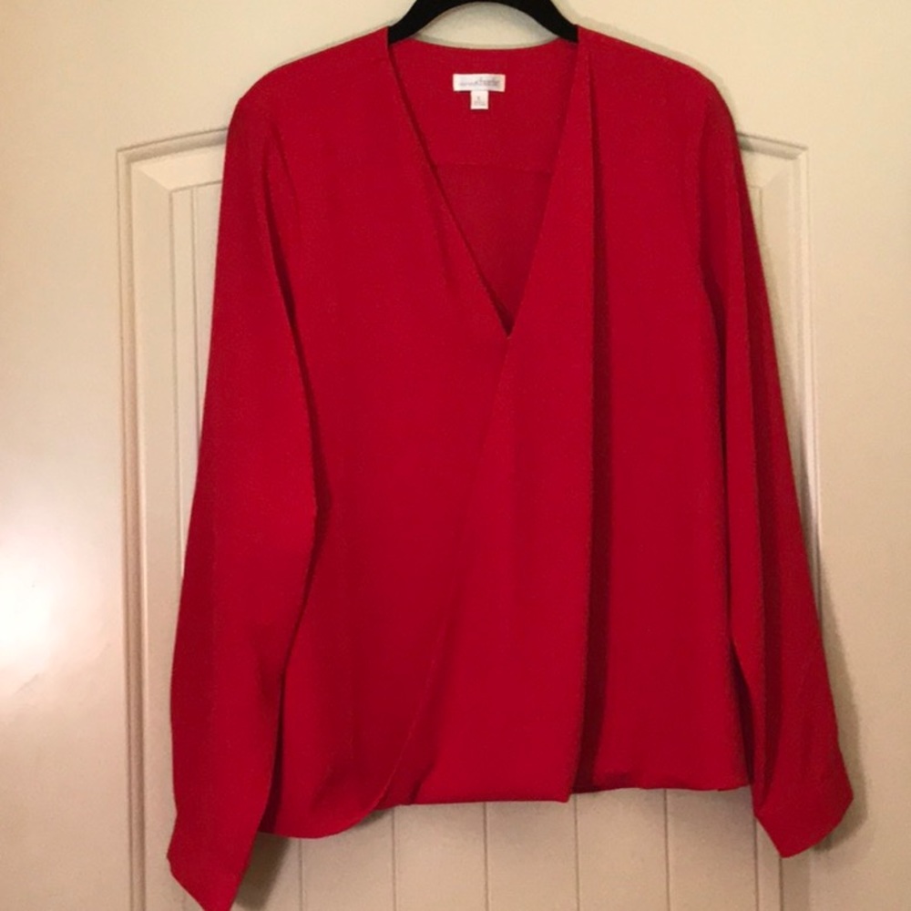 Red blouse
